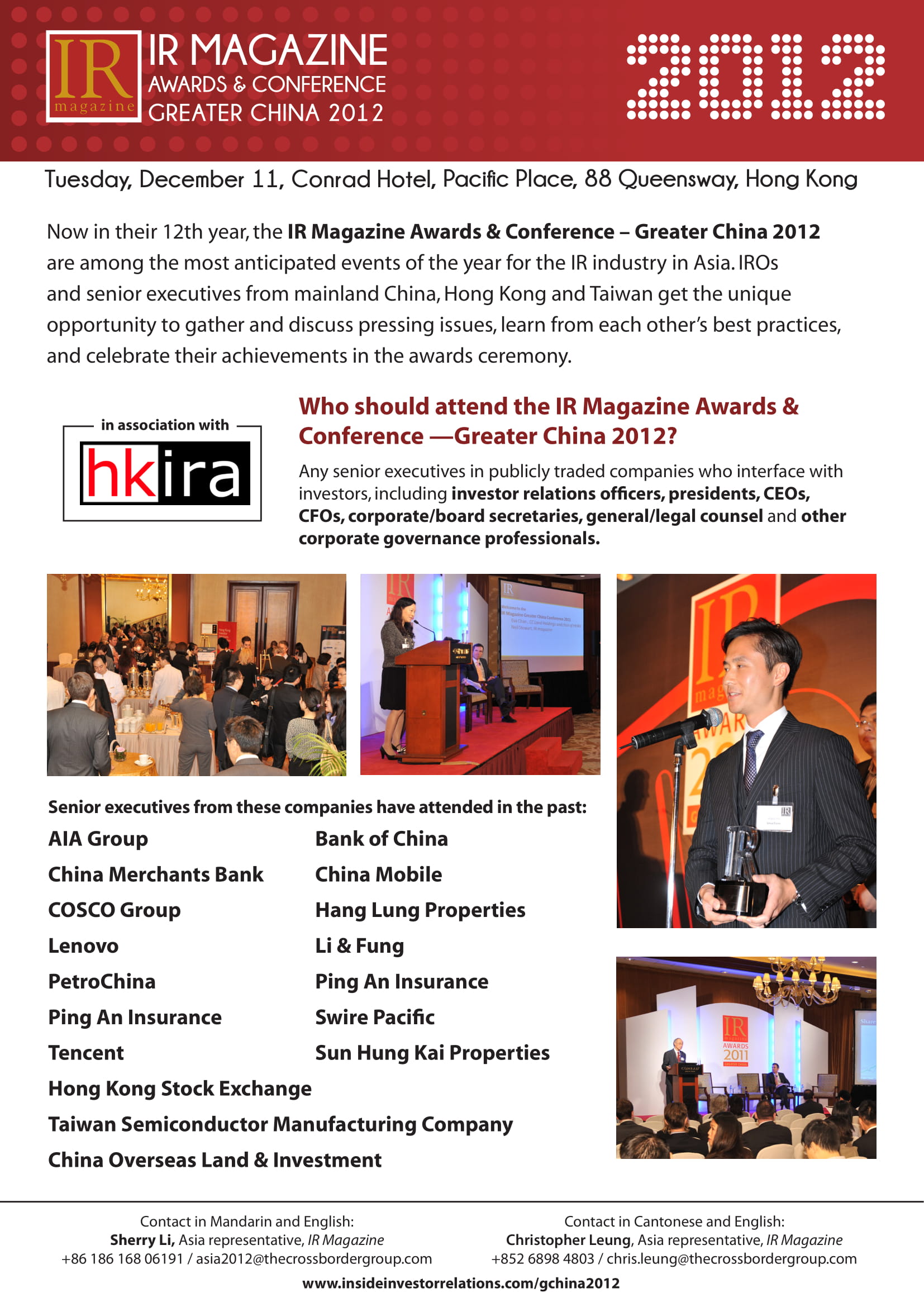 Investor Relations China Awards Brochure