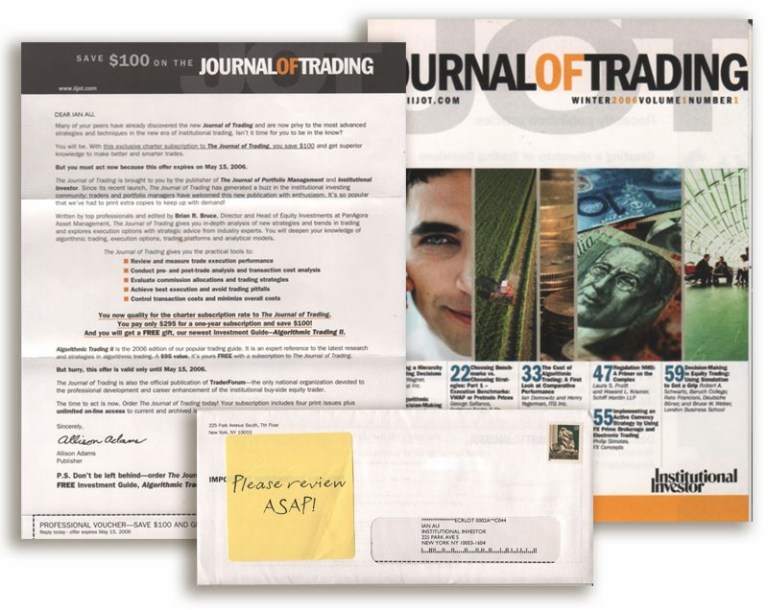 DirectMail-JournalOfTrading