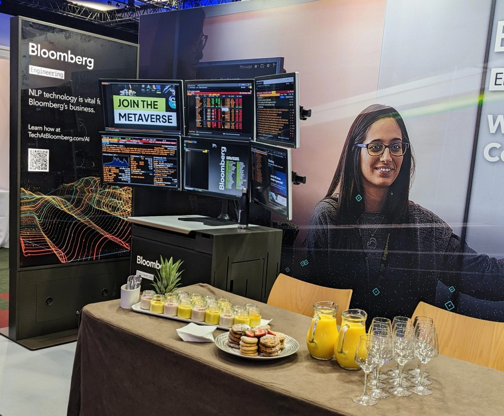 BLoomberg Booth With Food
