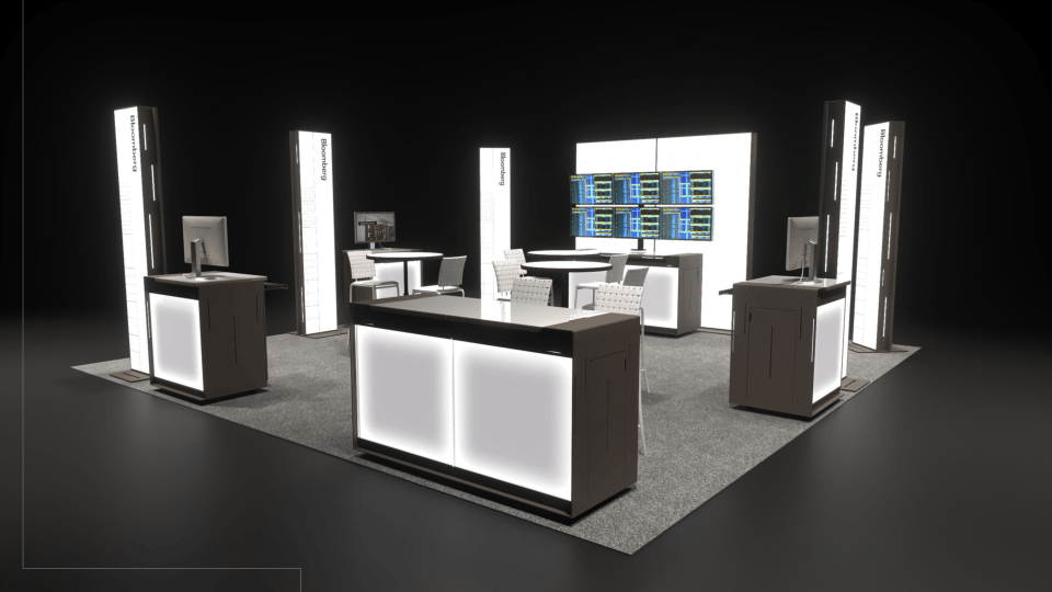 Bloomberg Booth Space CG Rendering